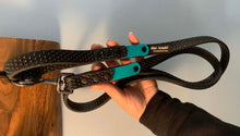 Load image into Gallery viewer, Color Tab+Black &quot;Get a Grip&quot; DAE Lead Leash WIDE (Large/XL Dogs)